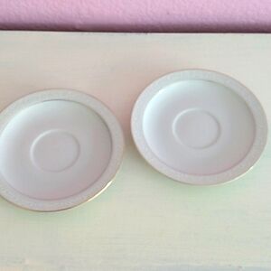 Royalton China Co translucent fine China saucers set of 2